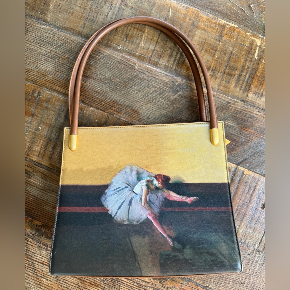 ICON Los Angeles Art Leather Ballet Bag - Degas Ballerina Purse / Handbag / Tote